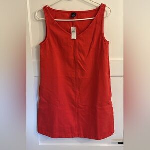 GAP Red Sleeveless Shift Dress